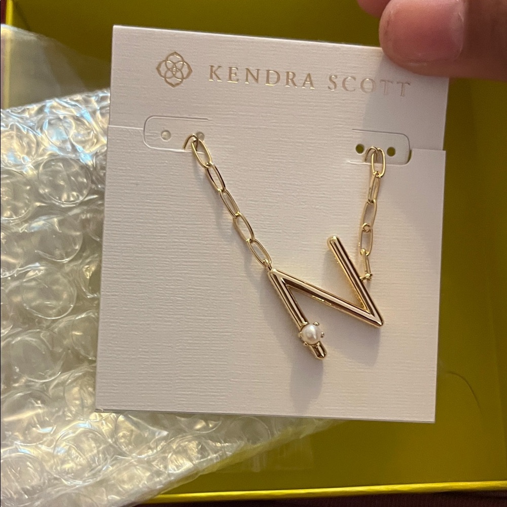 Kendra Scott Gold 'N' Necklace with Pearl